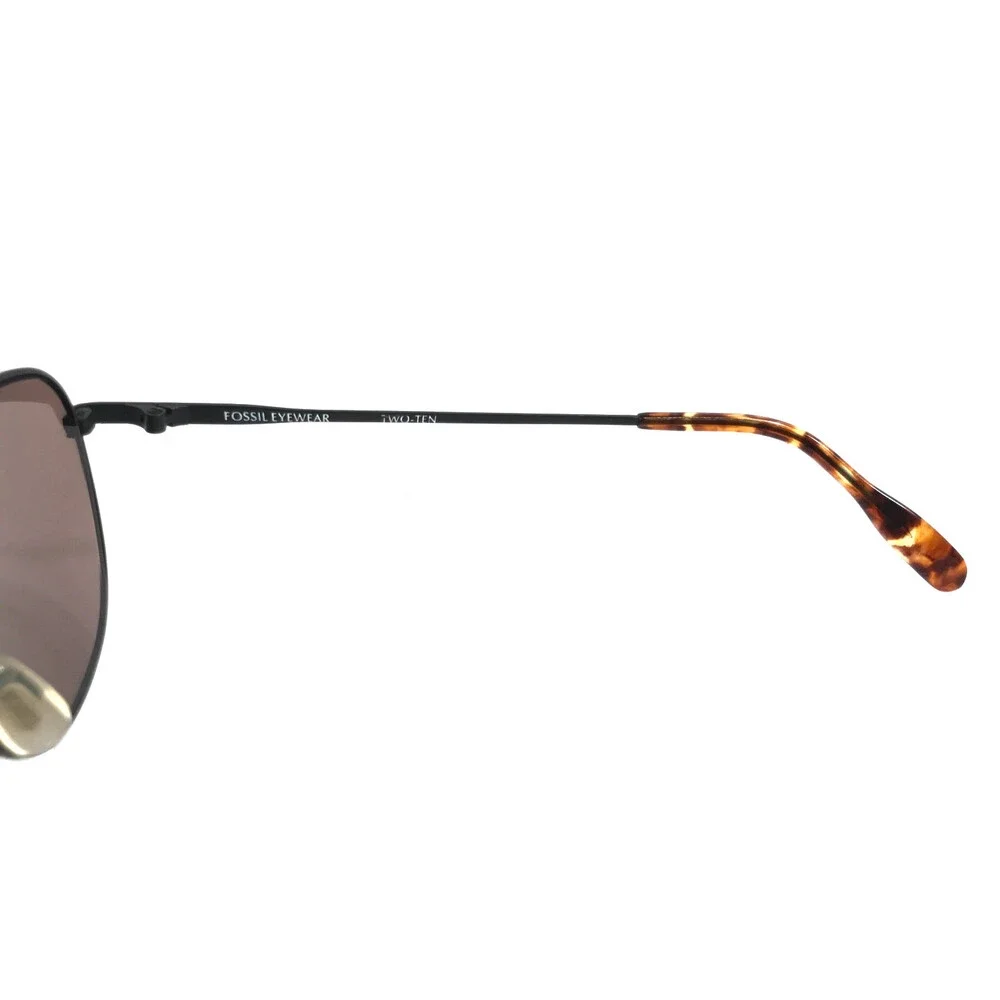 Fossil Sunglasses TWO-TEN MS2006SLV Matte Antique Silver Frames w/ Purple Lenses